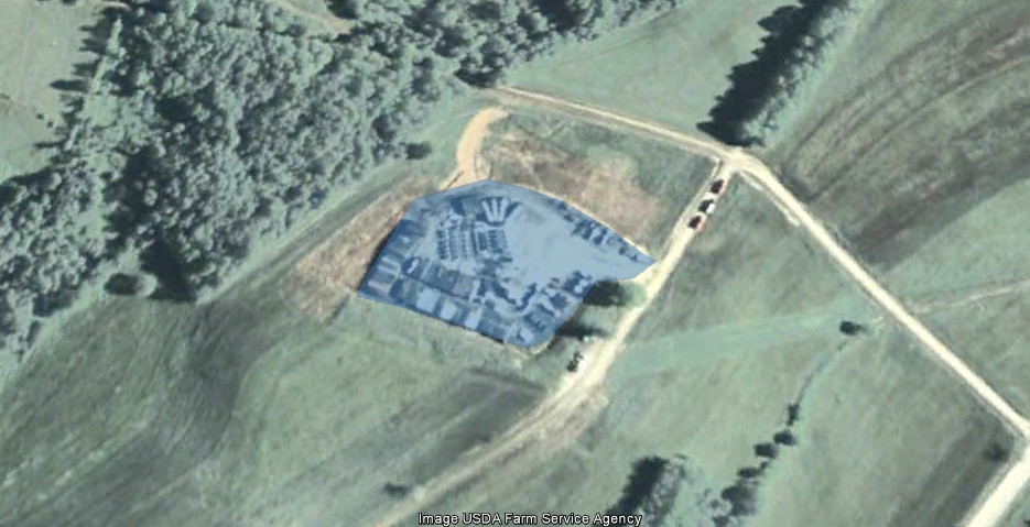 Вигляд майданчика під час проведення робіт - 2010 рік. Знімок Google Earth